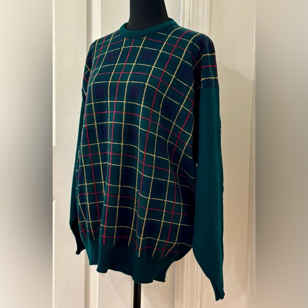 St. Andrews Links Tartan Collection The Old Course Scotland Mens Wool Sweater XL